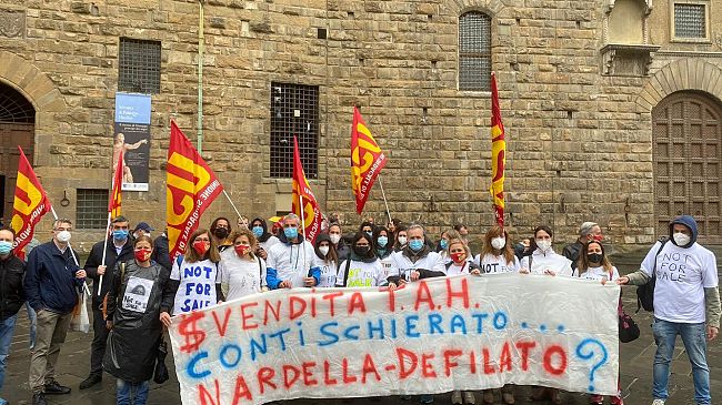 Handling aeroportuale, nuovo presidio sotto Palazzo Vecchio