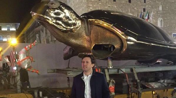 Signoria, Nardella accoglie la Tartaruga di Jan Fabre