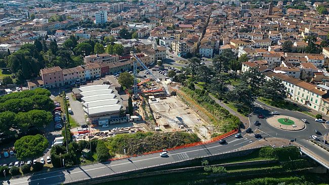 Empoli: avanza il cantiere del nuovo teatro Il Ferruccio