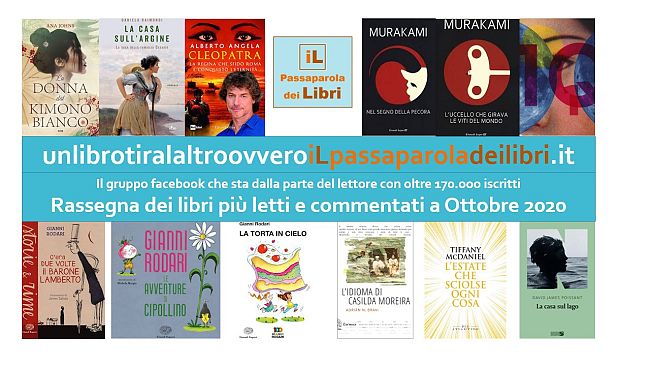 I libri più letti e commentati a ottobre 2020
