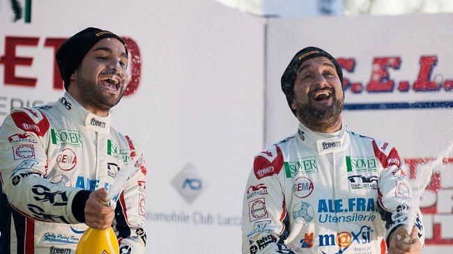 Paolo e Tommaso Ciuffi su Skoda al Rally del Ciocchetto