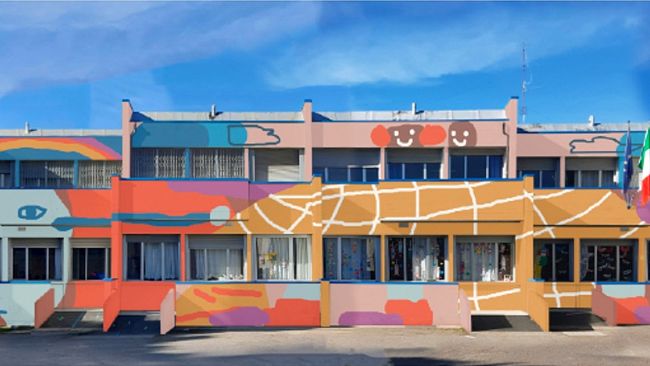 Murale gigante colorerà la scuola Sauro/Papini al Galluzzo