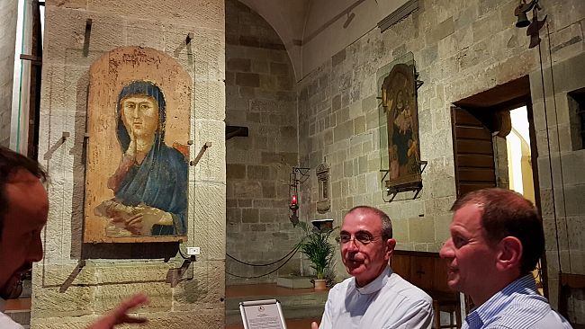 Giotto: trattamento conservativo alla Madonna della Pieve di Borgo