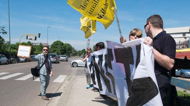 Protesta all'OPG di Montelupo Fiorentino