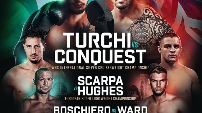 Turchi VS Conquest - Comunicato Stampa per il 30 novembre a Firenze, della Matchroom Boxing Italy 