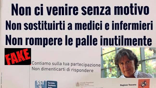 Pronto Soccorso: in rete un Falso manifesto della Regione Toscana