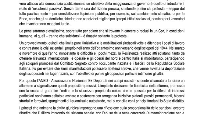 No al Ddl Sicurezza: domani presidio di protesta a Firenze