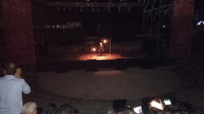 Ieri sera Ascanio Celestini in 