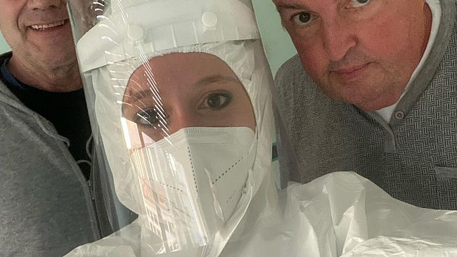 Gianfranco Monti in ospedale: 