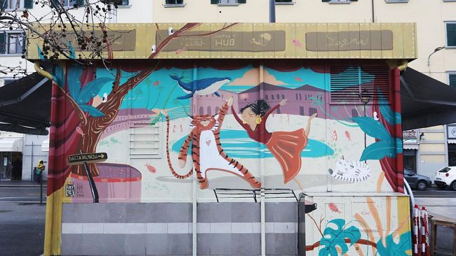 Nuovo murale in piazza Dalmazia