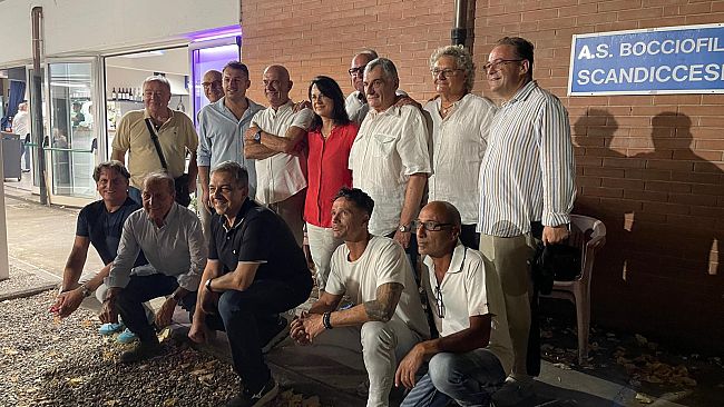 La sindaca di Scandicci alla Cena annuale alla Bocciofila Scandiccese