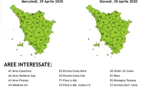 Vento forte, cessata a Firenze l'allerta meteo