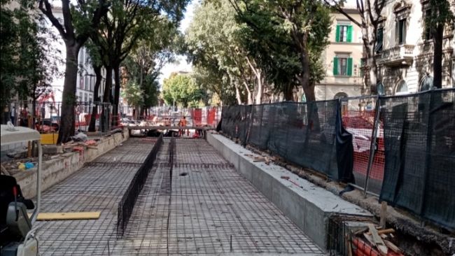 Tramvia, iniziano i lavori del cantiere su viale Matteotti