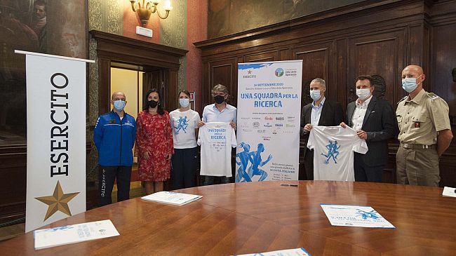 La staffetta dell'Esercito Italiano per la Città della Speranza onlus