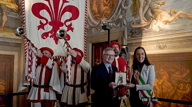 Chiavi di Firenze consegnate al prof Barbero 