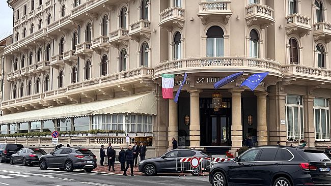 Il Grand Hotel Principe di Piemonte blindato