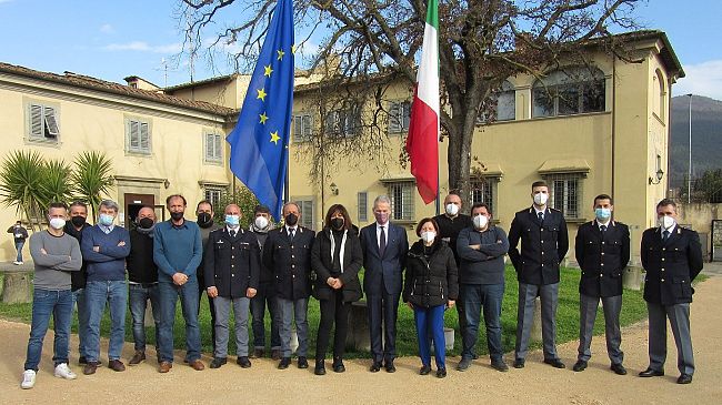 Polizia Sesto, un saluto speciale alla signora Silvana