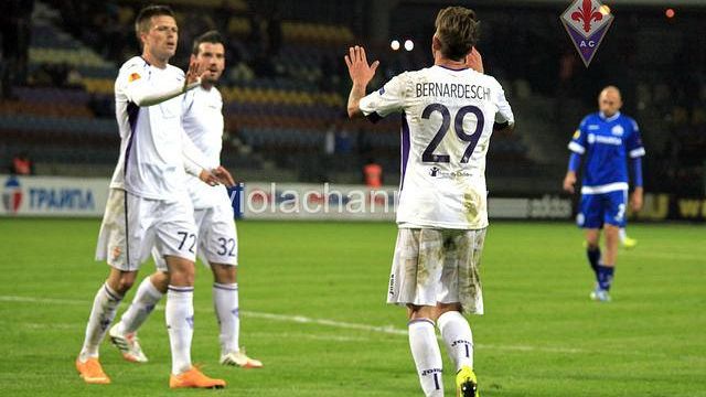 Fiorentina brilla in Europa: tre a zero alla Dinamo Minsk.
