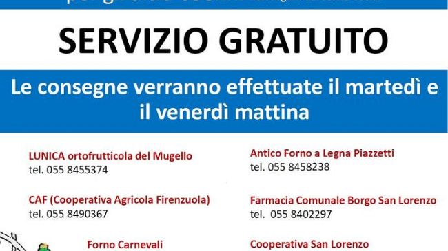 Sospesi anche i mercati settimanali, come portare spesa e farmaci a domicilio?