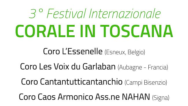 150 coristi al 3° festival internazionale di cori amatoriali – serata di beneficenza a Spazio Reale