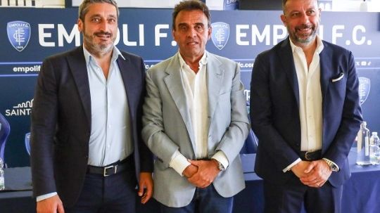 Il presidente Corsi presenta il ds Gemmi e l' allenatore D'Aversa