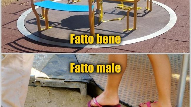 Giostra per bambini: tra feriti e barriere la rampa della discordia