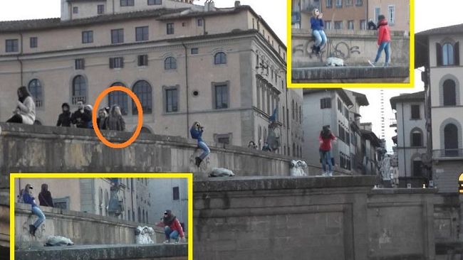 Santa Trinita, Selfie Shock a Firenze