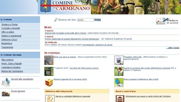 Rinnovato il sito internet del Comune