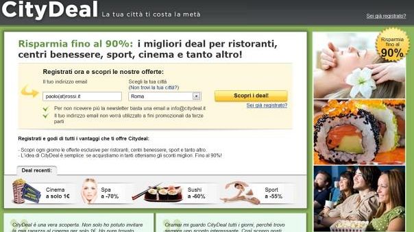 CityDeal offerte sconto a Firenze, Milano, Roma, Torino...