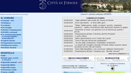 Le sedute del Consiglio comunale di Fiesole sul sito web del Comune
