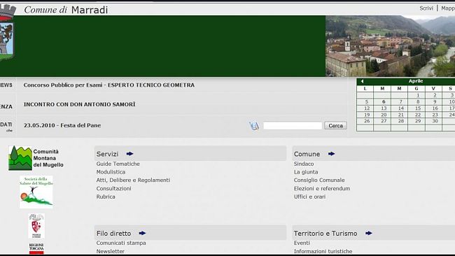 Nuovo look per sito internet del Comune