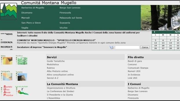 Tutto nuovo il sito internet della Comunità Montana Mugello