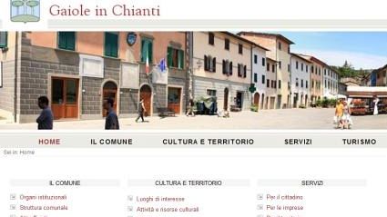 Online il nuovo sito del Comune di Gaiole in Chianti