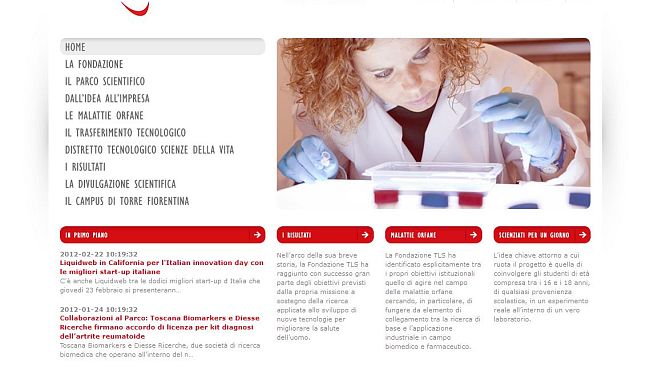 E’ on line il nuovo sito della Fondazione Toscana Life Sciences