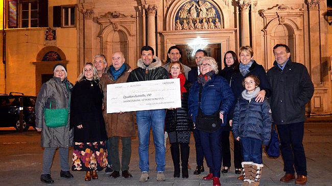 ATT riceve assegno di 14.000 euro dall'Associazione Borgognissanti