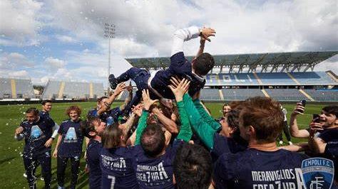 Empoli vs Cosenza 4-0 Empoli in serie A con 2 gare di anticipo.