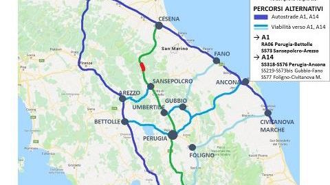 E 45, ricognizione dei danni:  danneggiati studenti, turismo ed attività produttive