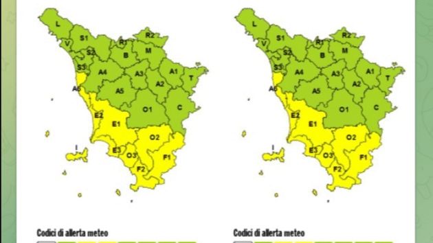 Toscana: allerta gialla per temporali e rischio idrogeologico 