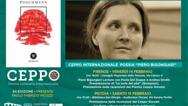 Premio Ceppo: Marion Poschmann a Firenze e Pistoia