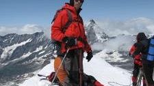 Stefano Melani ha scalato il monte Breithorn (4.165 metri)