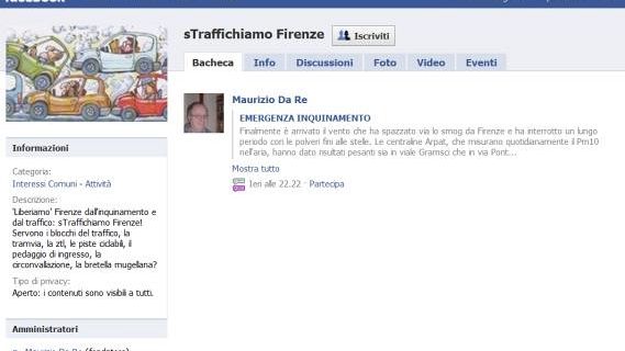 Su Facebook nasce 'sTraffichiamo Firenze'
