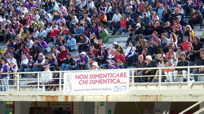 Fiorentina-Palermo: scende in campo la solidarietà per l’Alzheimer