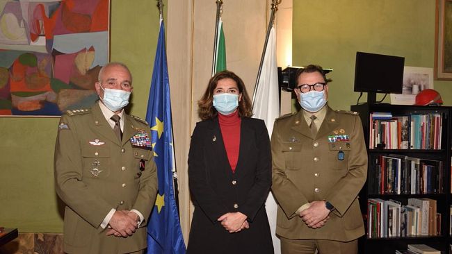 Il Generale di Corpo d’Armata Castellano a Palazzo Vecchio