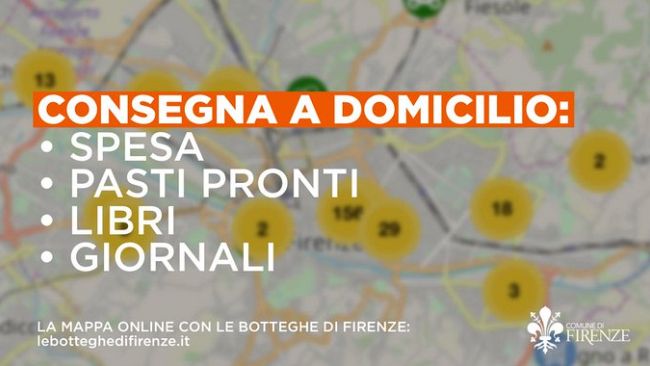 Firenze: l'elenco aggiornato dei negozi che portano la spesa a casa