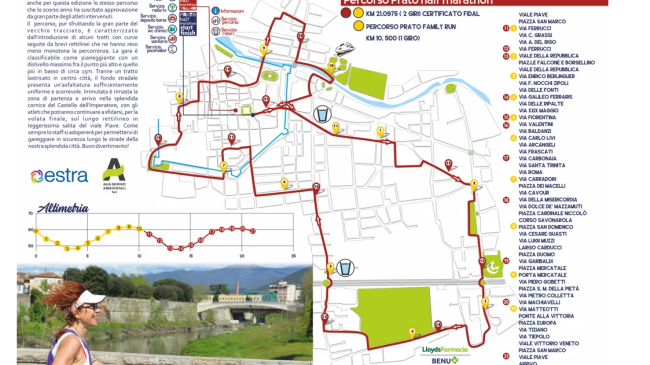 Domenica 14 aprile torna la Maratonina Città di Prato