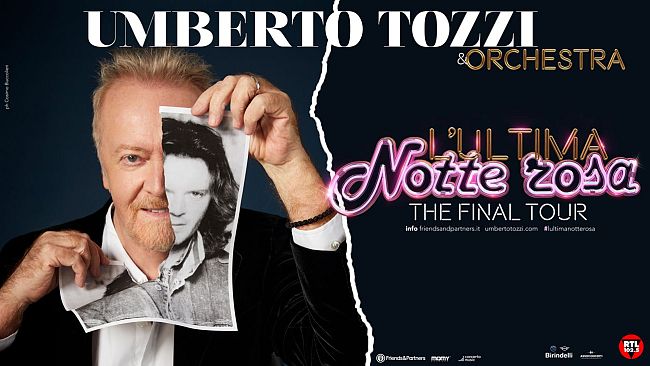 Tour di addio di Umberto Tozzi: due date in Toscana