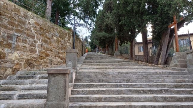 Scalinata del Monte alle Croci, prima parte restaurata 