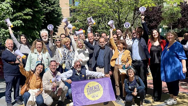 Comunali 2024: Del Re presenta la lista di Firenze Democratica