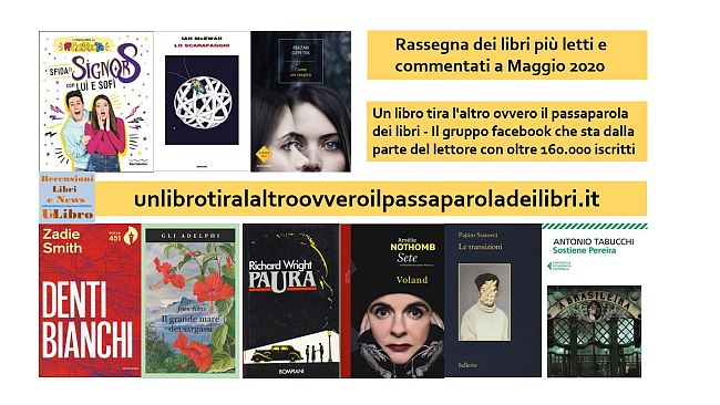 I libri più letti e commentati a maggio 2020