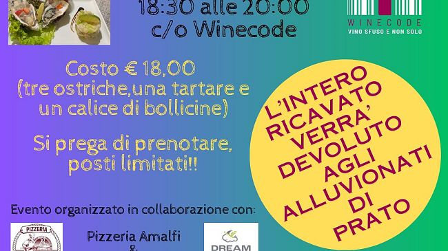 Serata di beneficienza per le famiglie pratesi alluvionate